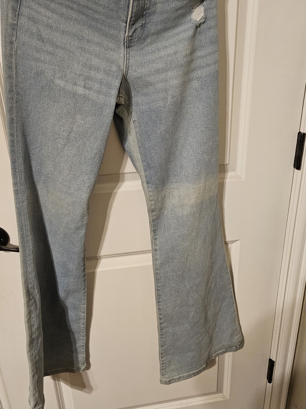 Express Light Blue Wide Leg Jeans - Flare Style